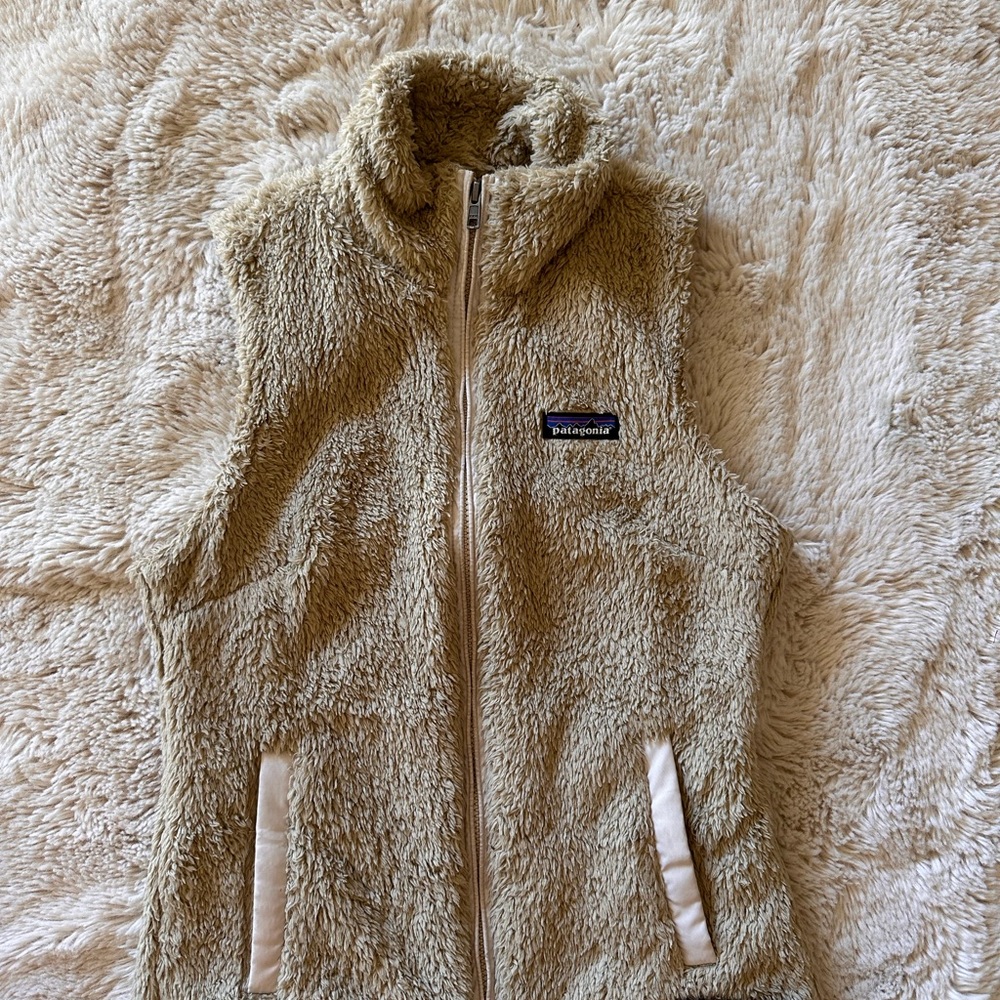 Patagonia Cream Fleece Vest